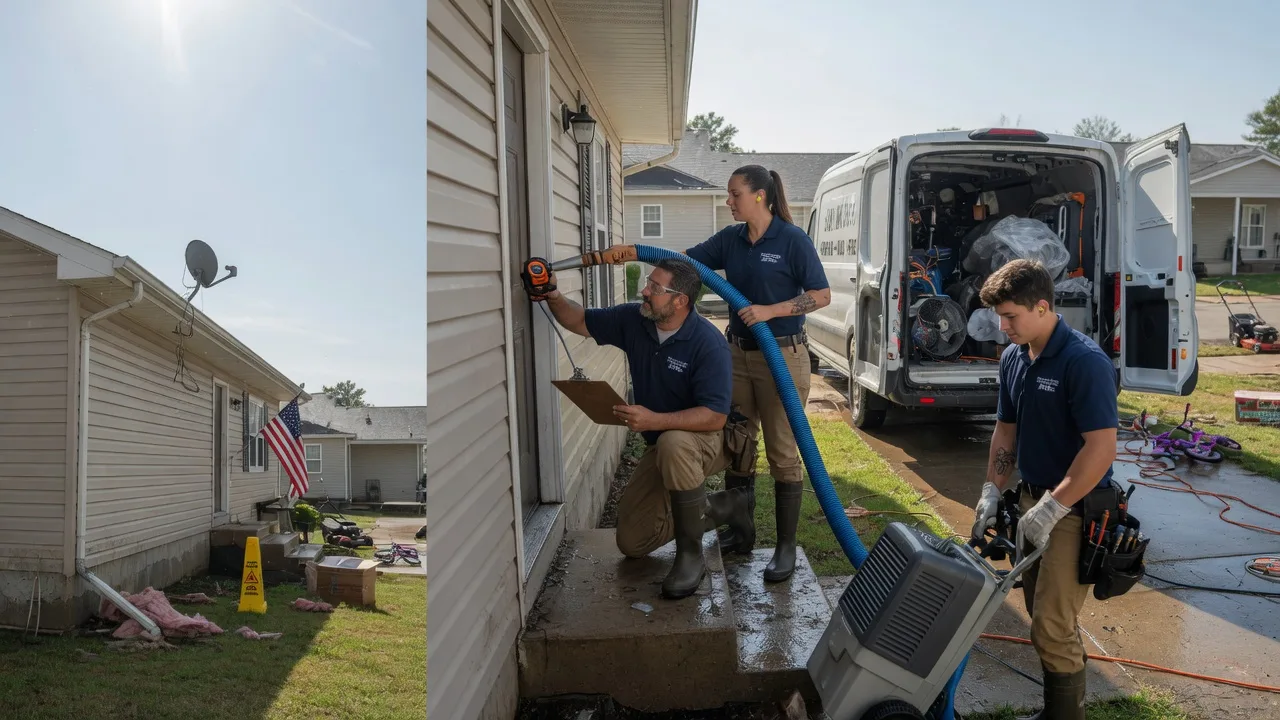 Ceiling Water Damage Restoration in Kilbourne, IL near me